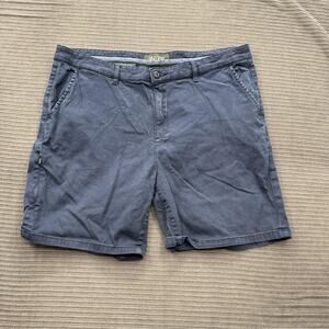 DUER Shorts Mens 38 Blue Stretch Casual Chino Lightweight Summer Classic Style